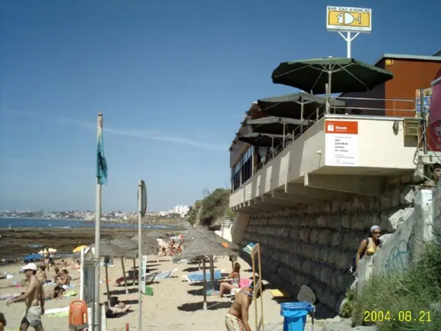 SeashoreTableau Featuring Family Shadows in Artistic Depiction