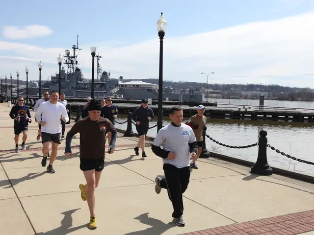 Crowd flocks to outdoor bathing pools with traffic signals, as summer temperatures rise