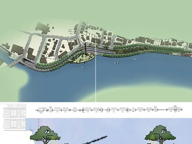 Exhibit of the art piece 'The Sea is Silent, Yet I Return' by Madara Kvēpa at the ISSP Gallery in...